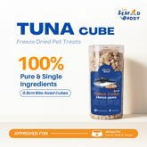 Tuna 0.8cm Cubes | Lean Protein for Strong Muscles & Healthy Body | Cat & Dog