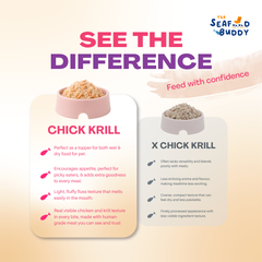3-in-1 (Chicken, Krill & Egg Yolk) 🐔🦐🥚 | Freeze-Dried Meal Booster for Cats & Dogs 🐾