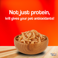 Krill Bites 100G | Healthier Skin, Shinier Coat & Stronger Joints | Omega-3 Superfood for Cats & Dogs
