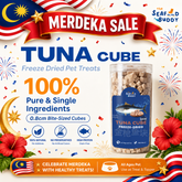 Tuna 0.8cm Cubes | Lean Protein for Strong Muscles & Healthy Body | Cat & Dog