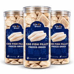 SeafoodBuddy Freeze-Dried Cod Fish Fillet | Dental Cleaner