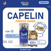 Freeze-Dried Capelin | Calcium-Rich for Strong Bones & Teeth | Whole Fish Nutrition | Cat & Dog