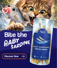Baby Sardines 100G | Shinier Coat & Healthier Skin | Omega-Rich Whole Fish | Cat & Dog