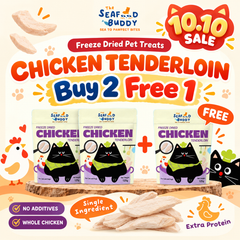 Chicken Tenderloin 🐔 High Protein Tender Treat for Cats & Dogs | Dental Training, High Protein Food