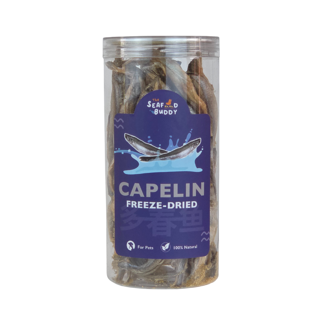 Freeze-Dried Capelin | Calcium-Rich for Strong Bones & Teeth | Whole Fish Nutrition | Cat & Dog