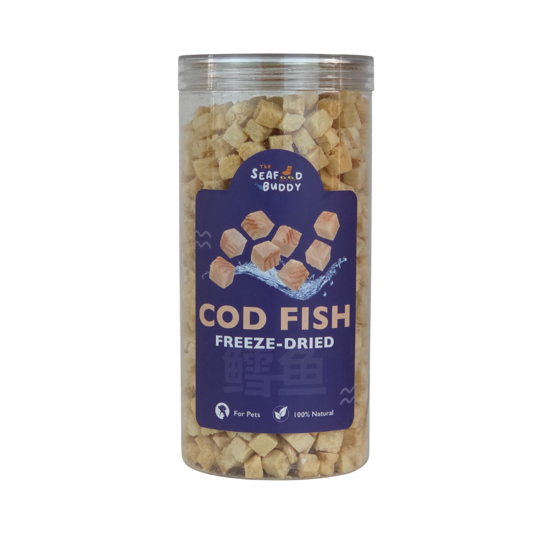 Cod Fish Cubes 100G | Gentle on Tummies & Easy Digestion | Lean Protein | Cat & Dog