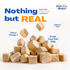 Tuna 0.8cm Cubes | Lean Protein for Strong Muscles & Healthy Body | Cat & Dog