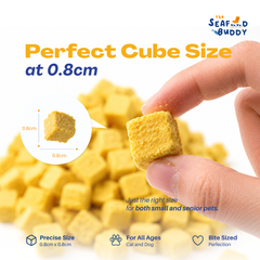 Egg Yolk 0.8cm - Perfect Bite Size For Cats & Dogs  [Small & Senior Pets]