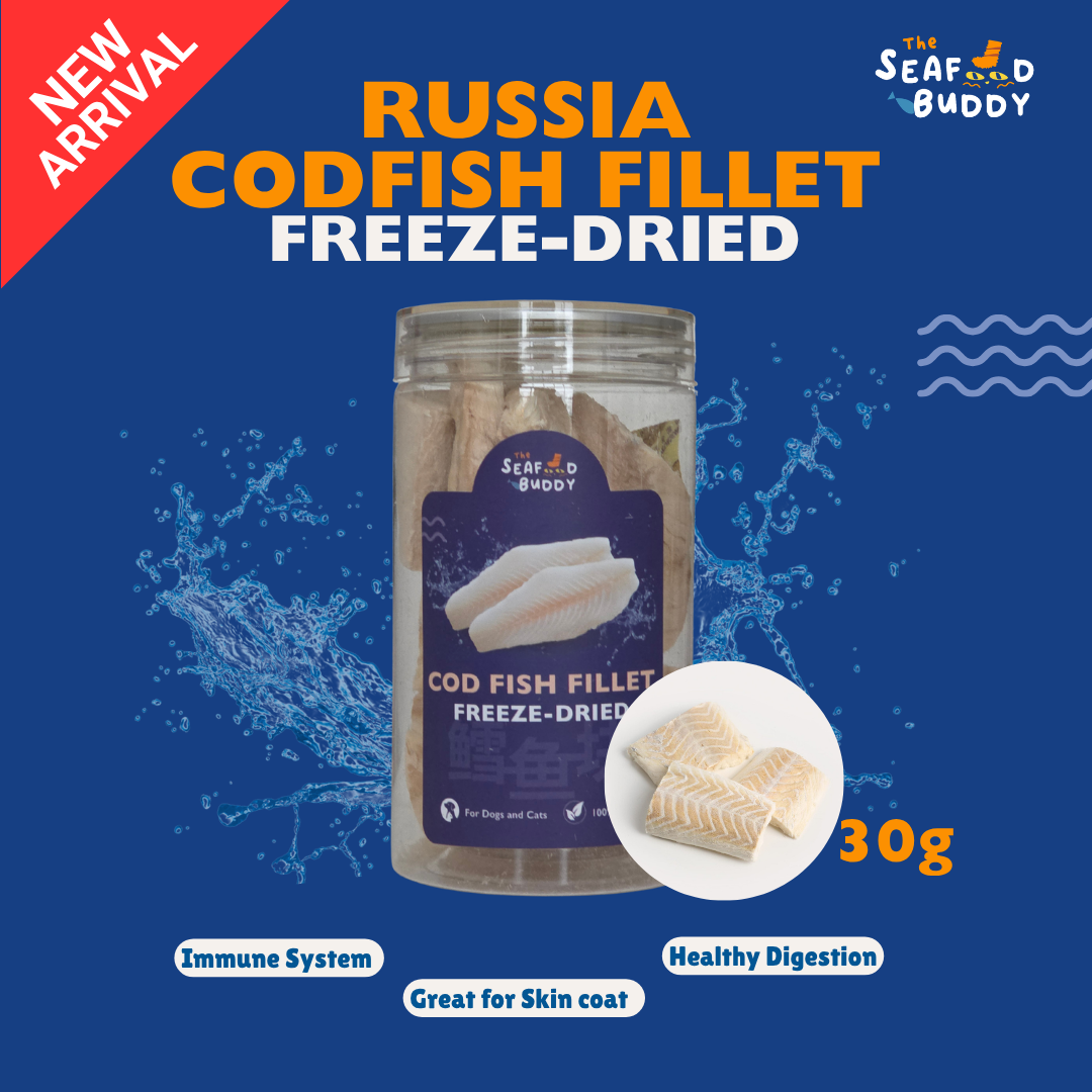 Cod Fish Cubes 100G | Gentle on Tummies & Easy Digestion | Lean Protein | Cat & Dog