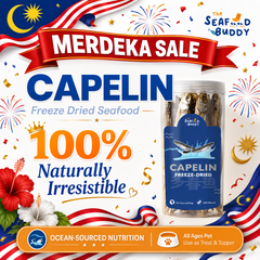 Freeze-Dried Capelin | Calcium-Rich for Strong Bones & Teeth | Whole Fish Nutrition | Cat & Dog