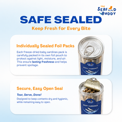 Baby Sardines 100G | Shinier Coat & Healthier Skin | Omega-Rich Whole Fish | Cat & Dog