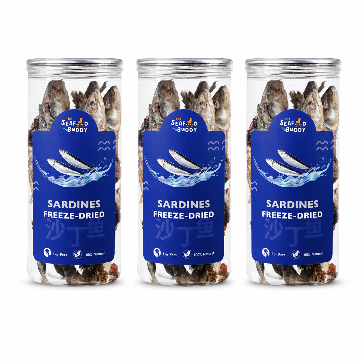 Mega Sardines | Shinier Coat & Healthier Skin | Omega-Rich Whole Fish | Cat & Dog