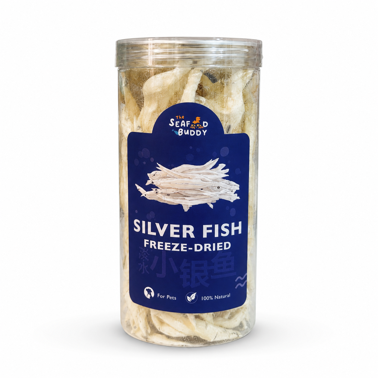 Silver Fish |Calcium-Rich for Strong Bones & Teeth | Small Fish for Easy Eating | Cat & Dog
