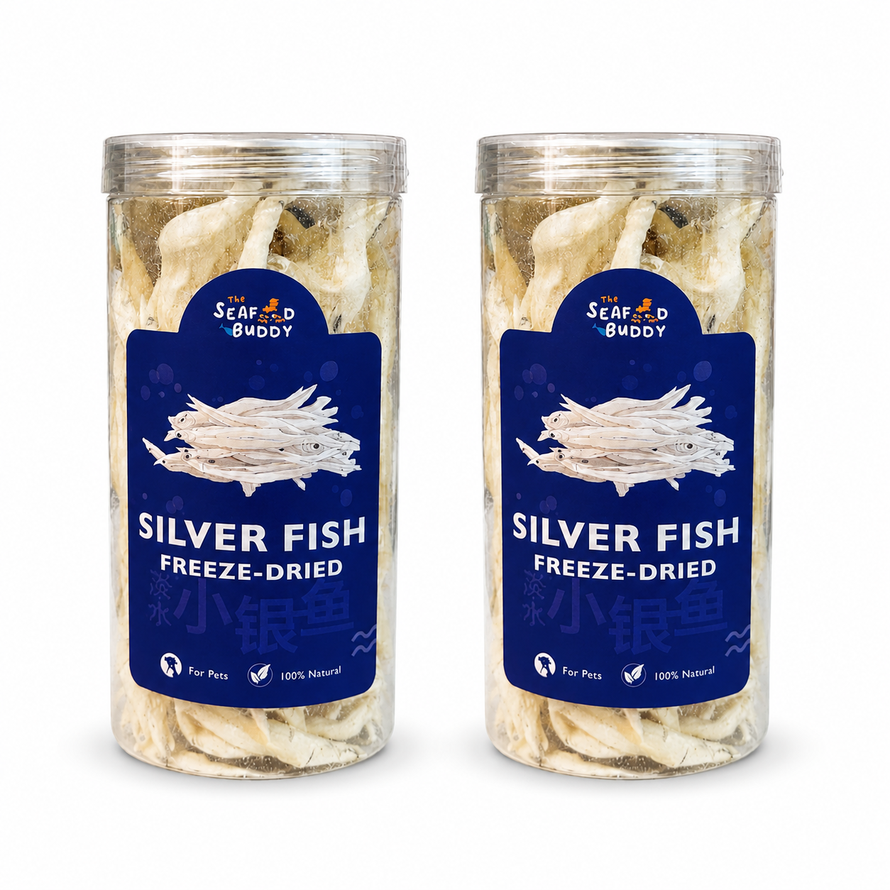 Silver Fish |Calcium-Rich for Strong Bones & Teeth | Small Fish for Easy Eating | Cat & Dog