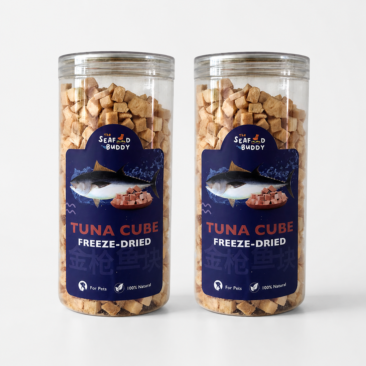 Tuna 0.8cm Cubes | Lean Protein for Strong Muscles & Healthy Body | Cat & Dog