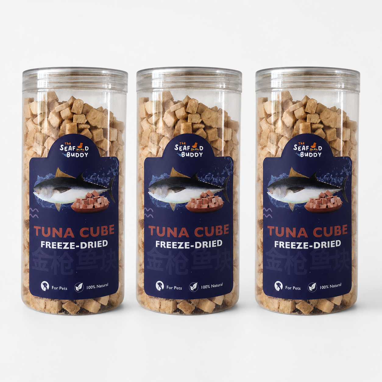 Tuna 0.8cm Cubes | Lean Protein for Strong Muscles & Healthy Body | Cat & Dog