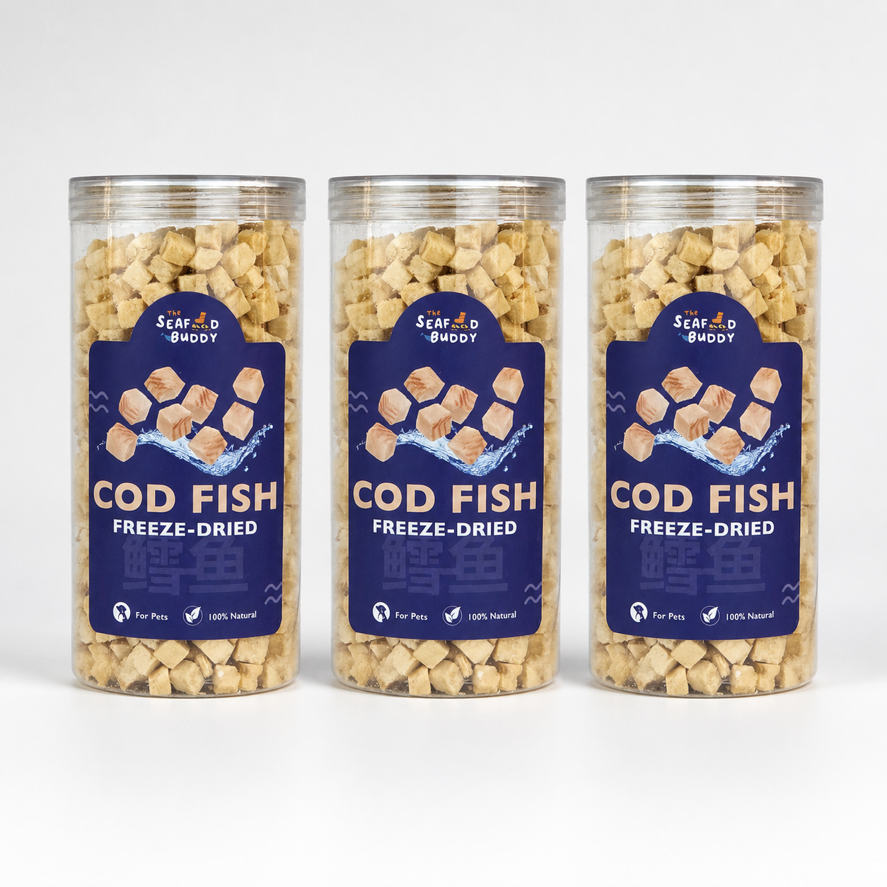 Cod Fish Cubes 100G | Gentle on Tummies & Easy Digestion | Lean Protein | Cat & Dog