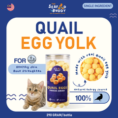 🥚 Freeze-Dried Quail Egg Yolk [Cats/Dogs] 290G